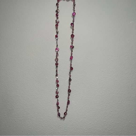 Long Pink Necklace - Picture 3 of 4